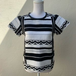 Madewell Tops - Madewell Stripe Woven Aztec Short Sleeve Top Madewell Tops - Madewell Stripe Woven Aztec Short Sleeve Top